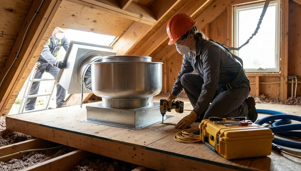 Attic fan installation and repair services in Glendale, AZ by On Call Electrical