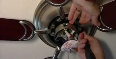 Ceiling fan installation with electrical wiring and mounting by professional electrician in Glendale, AZ