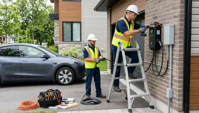 EV charger installation by an electrician for a Glendale, AZ home | On Call Electrical