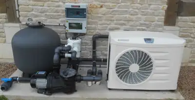 electric heater installation services with connected outdoor heating system equipment in Glendale, AZ