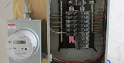 electrical panel upgrade service showing outdated electrical panel prepared for professional replacement in Glendale, AZ
