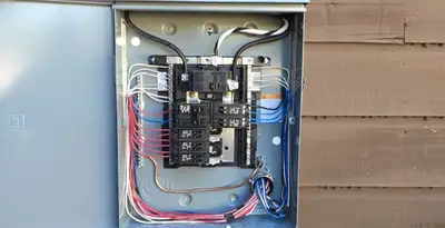 electrical panel upgrade service featuring newly installed electrical panel wired by licensed electricians in Glendale, AZ