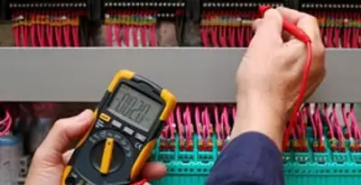 electrical service showing professional testing and troubleshooting of electrical panel by licensed electricians in Glendale, AZ
