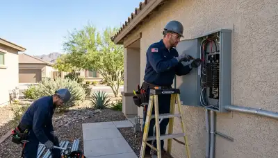 Professional electrician providing electrical services in Glendale, AZ
