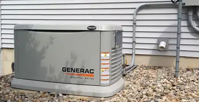 generator installation service featuring outdoor standby generator setup by licensed electricians in Glendale, AZ