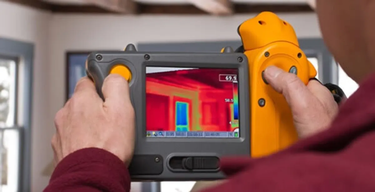 home energy audit service capturing thermal readings to analyze insulation and electrical efficiency in Glendale, AZ