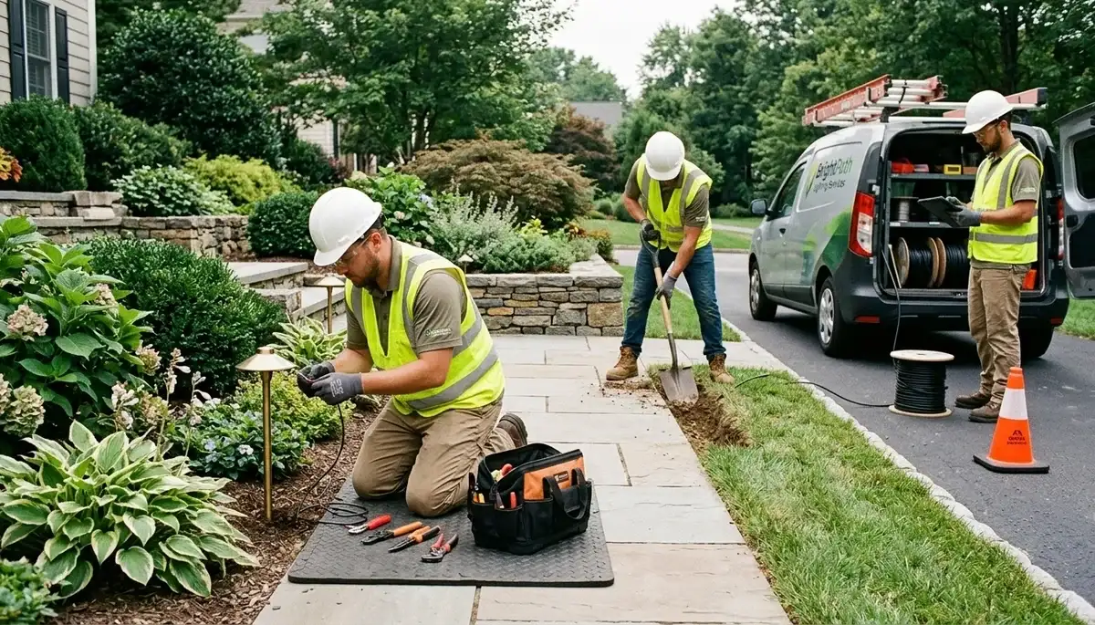 Landscape lighting installation for Glendale, AZ homes by On Call Electrical