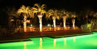 landscape lighting installation services illuminating outdoor recreational areas in Glendale, AZ