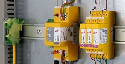 lightning surge protection system with surge suppressors installed by electrical service professionals in Glendale, AZ