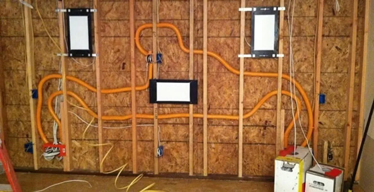 new construction wiring project displaying complete electrical system layout installed by professionals in Glendale, AZ
