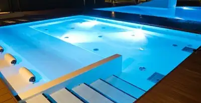 pool light installation and repair services providing modern illuminated pool lighting in Glendale, AZ