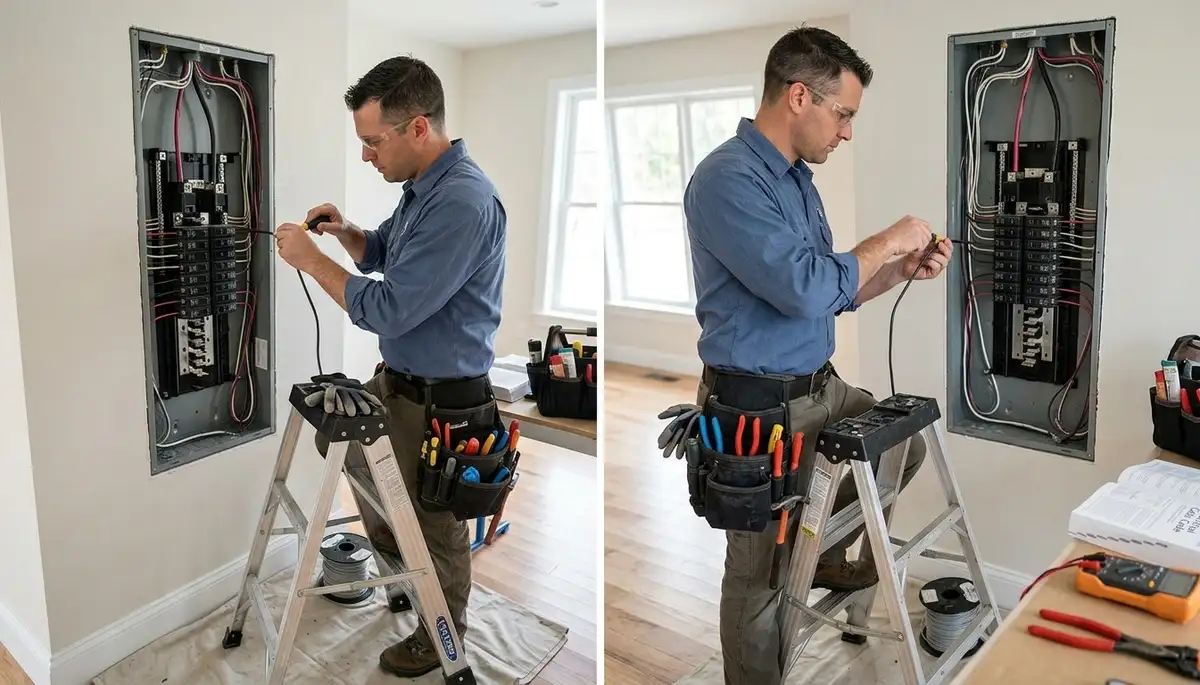 Residential electrician in Glendale, AZ providing panel upgrades and circuit wiring