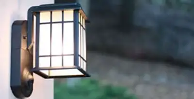 security light installation services with professionally mounted exterior wall light in Glendale, AZ