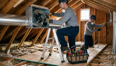 Whole house fan installation service for Glendale, AZ homes by On Call Electrical