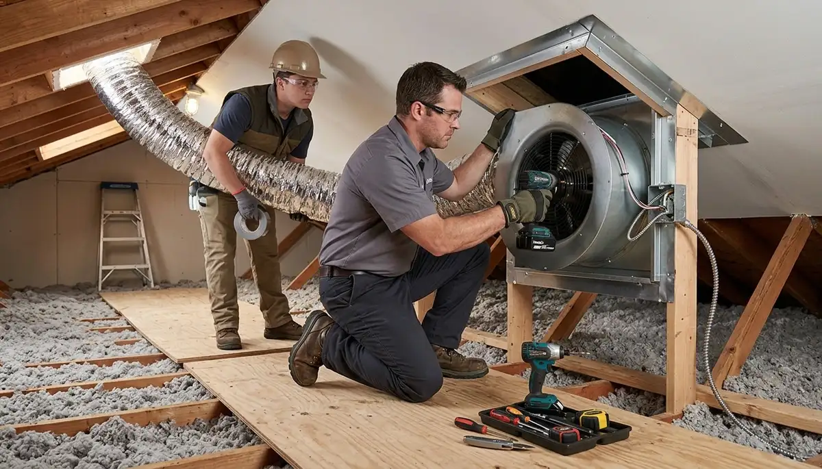Whole house fan installation service for Glendale, AZ homes by On Call Electrical