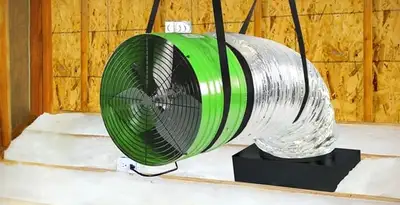 whole house fan installation services with professionally mounted ventilation fan system in Glendale, AZ